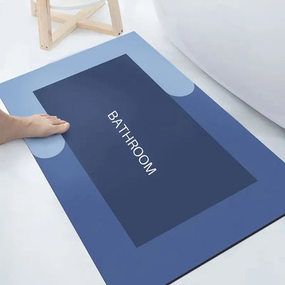 2pcs Non-Slip Bathroom Floor Mat Set, Absorbent