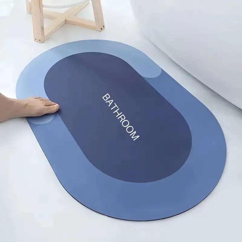2pcs Non-Slip Bathroom Floor Mat Set, Absorbent