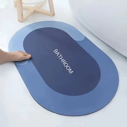 2pcs Non-Slip Bathroom Floor Mat Set, Absorbent