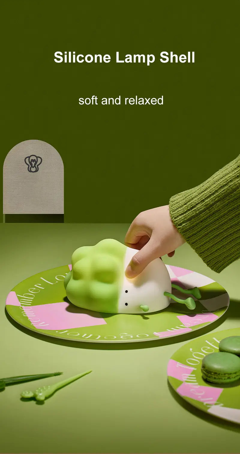 USB Rechargeable Cabbage Night Light for Kids' Room